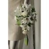 Bouquet de mariée lys et roses ivoire
