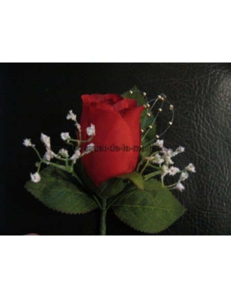 Belle Boutonnière pour Mariage avec des Perles Belle Boutonnière pour Mariage avec des Perles
