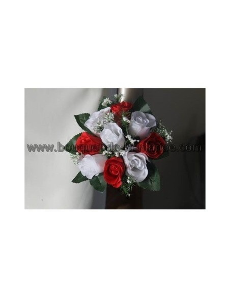 Bouquet mariée, 3 bouquets demoiselle d'honneur et centre de table