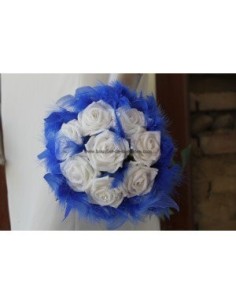 Magnifique Bouquet demoiselle d'honneur bleu roi / royal