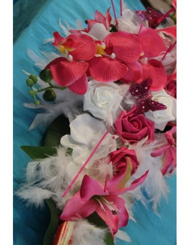 Décoration de voiture + coussin d'alliances pour mariage