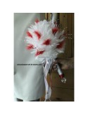 Bouquet de mariée charmant fait main avec des plumes et perles