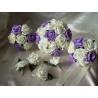 Lot mariage thème bonbon avec bouquets, corsage, boutonniere