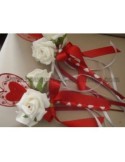 Bouquet demoiselle d\'honneur pour mariage thème "COEUR"