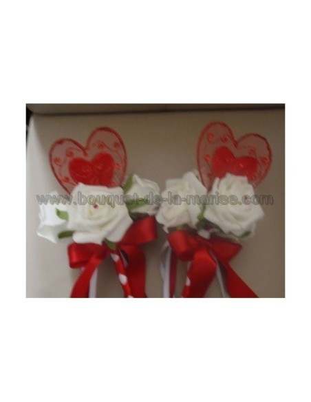 Bouquet demoiselle d'honneur pour mariage thème "COEUR" Bouquet demoiselle d'honneur pour mariage thème "COEUR"