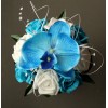 Bouquet mariage demoiselle d'honneur orchidée bleu