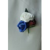 Bouquet mariée bleu et bordeaux