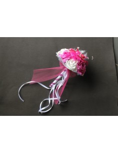 Bouquet mariage demoiselle d'honneur orchidée fuchsia 2