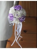 Bouquet de demoiselle d\'honneur mariage parme strass et perles