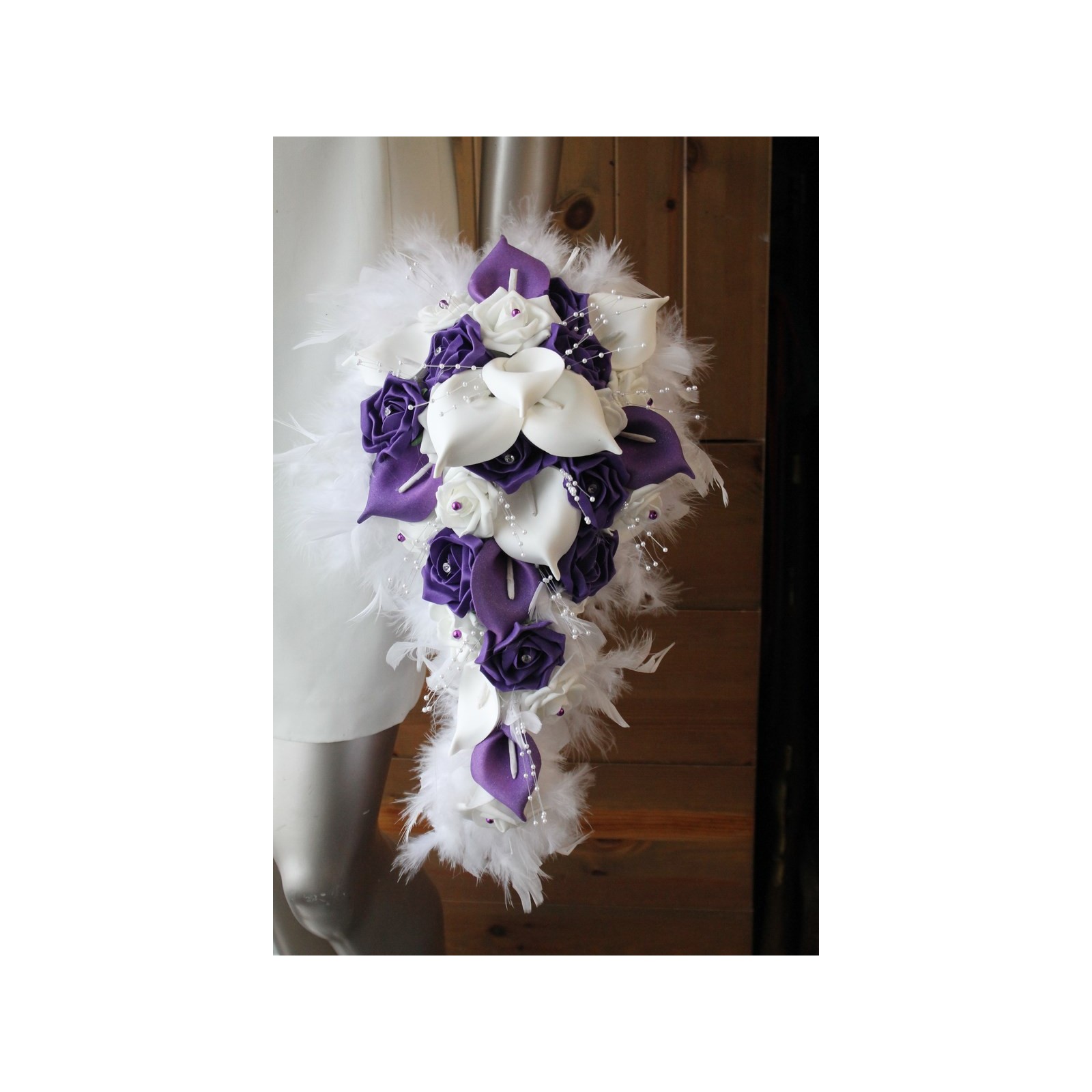 Bouquet Mariage Bouquet violet/blanc bouquet mariage 