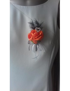 Bouquet de Mariée et Jarretière Mariage thème Harley Davidson 2