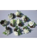 Décoration de table de mariage - choix des couleurs des roses
