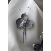 LOT Boutonnière, bracelet et épingle cheveux Mariage Orchidées gris