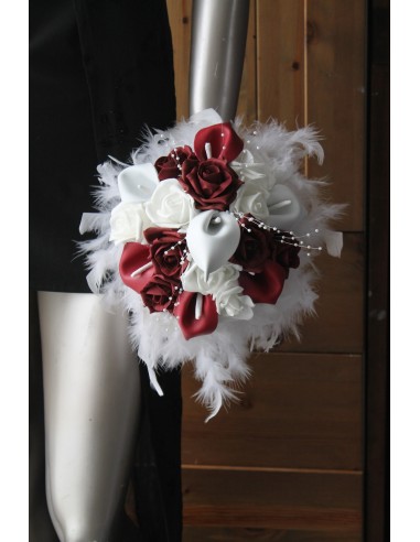 Bouquet de Fleurs Mariage: beaux arums bordeaux