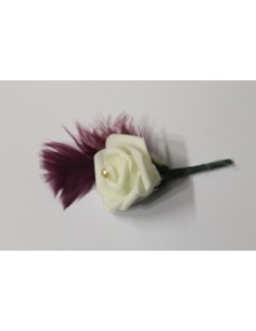 Accessoire de mariage: Boutonnière pour demoiselle d'honneur ou marié
