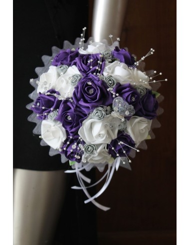 Plume mariage de couleur violet