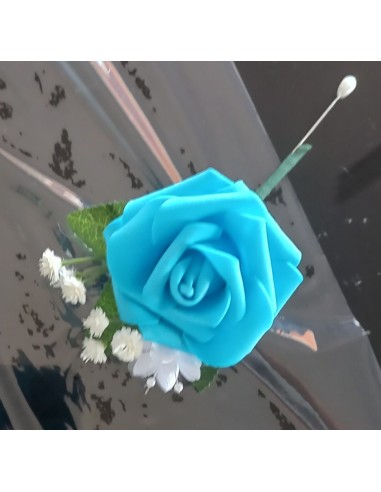 Commande privé turquoise et blanc