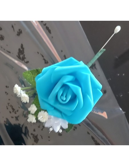 Commande privé turquoise et blanc