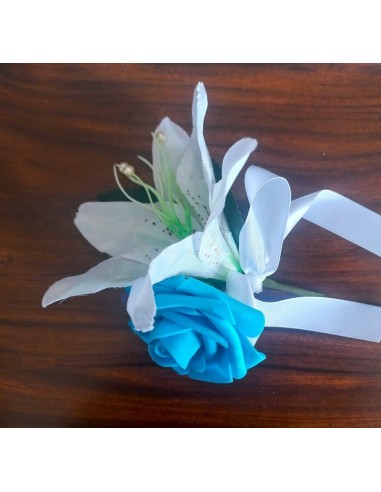 Commande privé turquoise et blanc