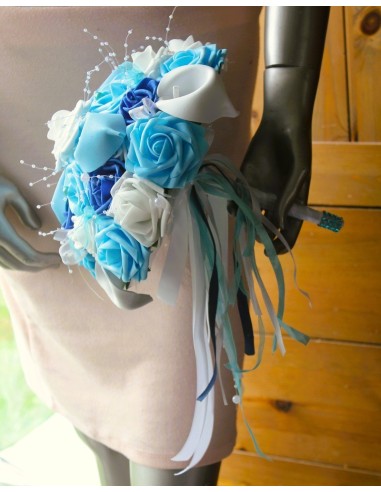 Bouquet de Mariée, bouquet demoiselle d'honneur et coussin d'alliances