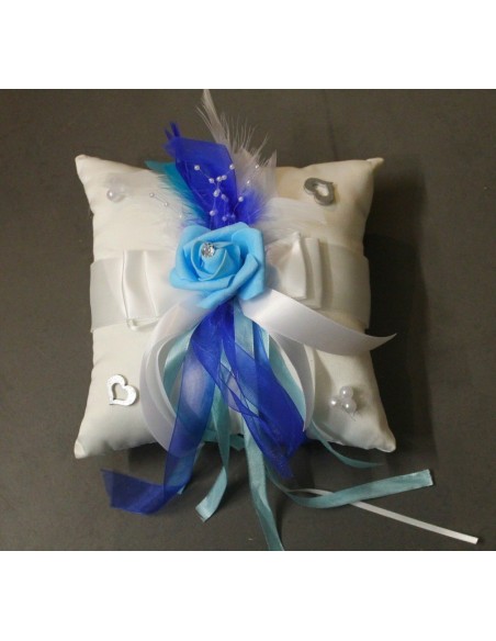 Bouquet de Mariée, bouquet demoiselle d'honneur et coussin d'alliances