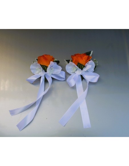 Compositions florales pour mariage orange et bleu Compositions florales pour mariage orange et bleu