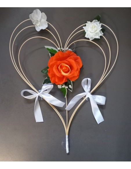 Compositions florales pour mariage orange et bleu Compositions florales pour mariage orange et bleu