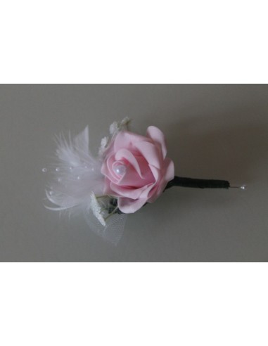 Bouquet de mariée, boutonnière et composition florale mariage rose et vert