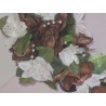 bouquet de la mariée tombant chocolat ivoire