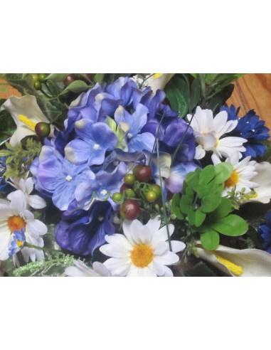 LOT Bouquet de mariage: décoration de table ou voiture bleu / ivoire