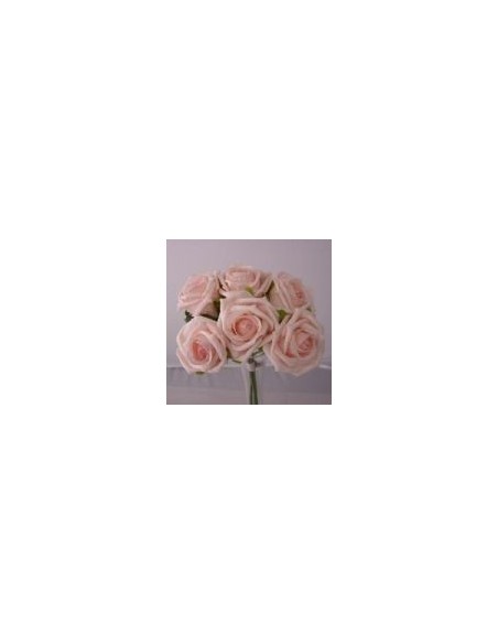 Bouquet de Mariée rond "Lola" avec belles roses avec diamants