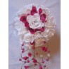 Bouquet de mariée original blanc fushia