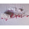 Bouquet de mariée original blanc fushia
