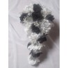 Bouquet mariée noir argent