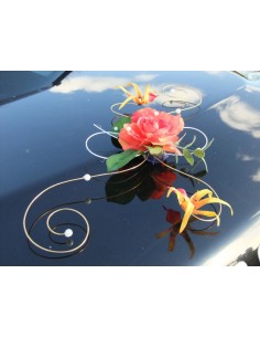 4 compositions florales de voiture de mariés avec choix couleurs! 2