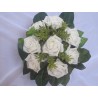 Bouquet mariée ivoire vert