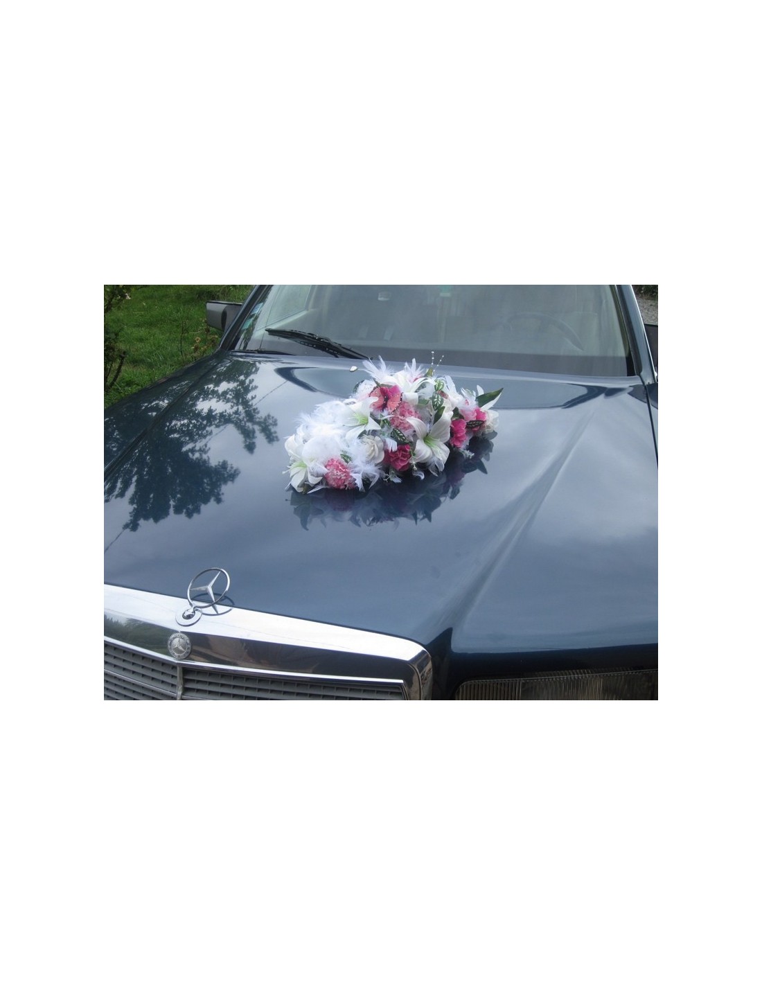 Rose Fleur Voiture Mariage