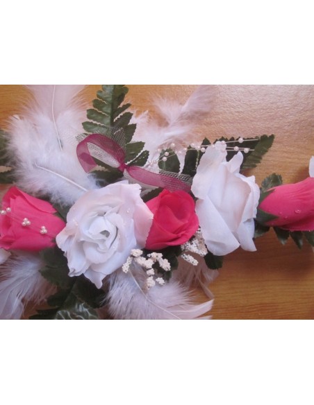 Composition de fleurs pour table de mariage dimension: 50cm