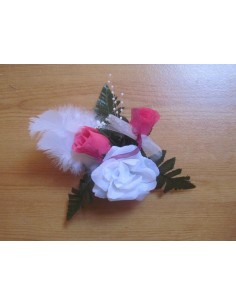 COMPOSITION DE FLEURS POUR TABLE DE MARIAGE 20CM