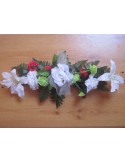 Décoration de fleurs pour table de mariage, 60cm, rouge et vert
