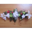 Décoration de fleurs pour table de mariage, 60cm, rouge et vert