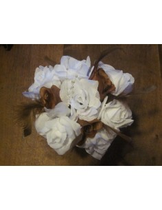 Bouquet demoiselle d'honneur chocolat pour un mariage fleurit