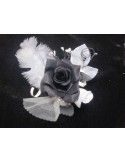 Centre de table pour mariage thème: noir et blanc diamêtre: 17cm